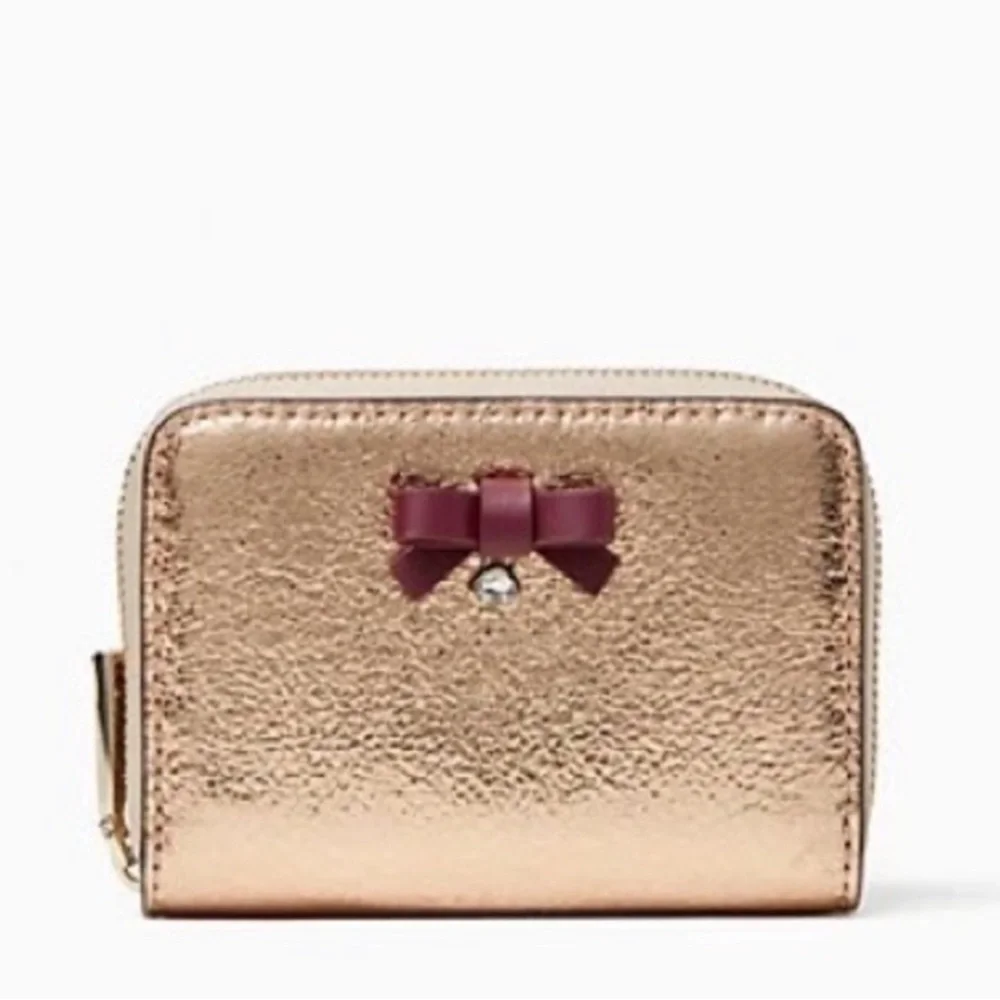 Kate Spade Small Zip Around Card Case Wallet Other Wrapping Party Clittering
